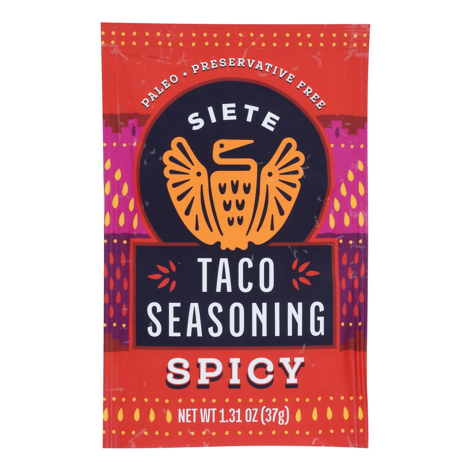 Siete - Seasoning Spicy Taco - Case Of 12-1.31 Oz - GreatEagleInc