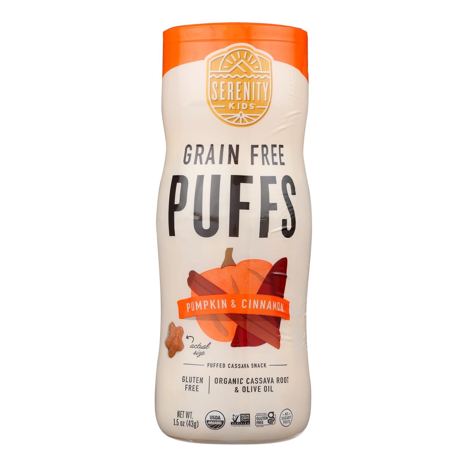 Serenity Kids - Puffs Pumpkin Cinnamon - Case Of 6-1.5 Oz - GreatEagleInc