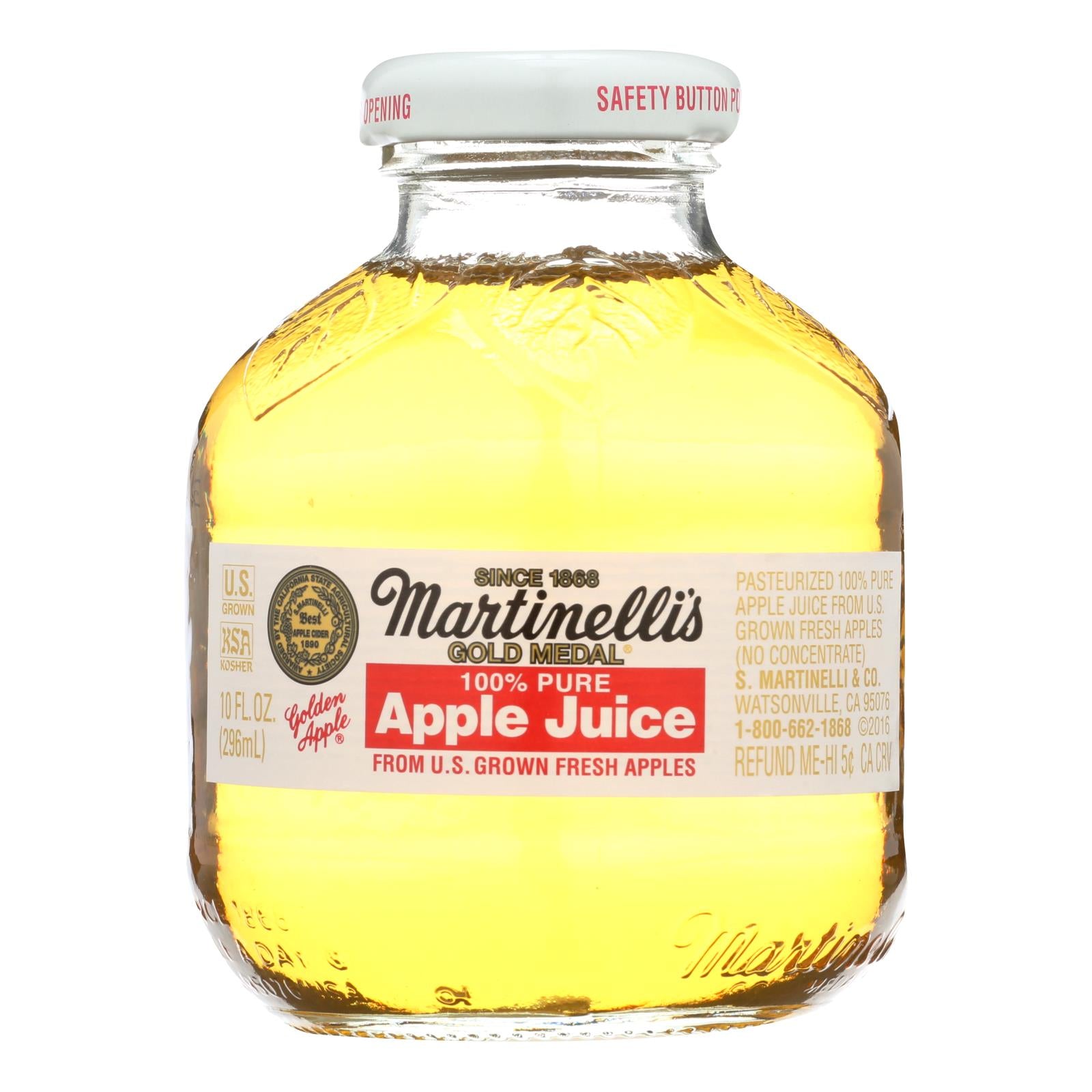 Martinelli's Apple Juice - Case Of 24 - 10 Fl Oz. - GreatEagleInc