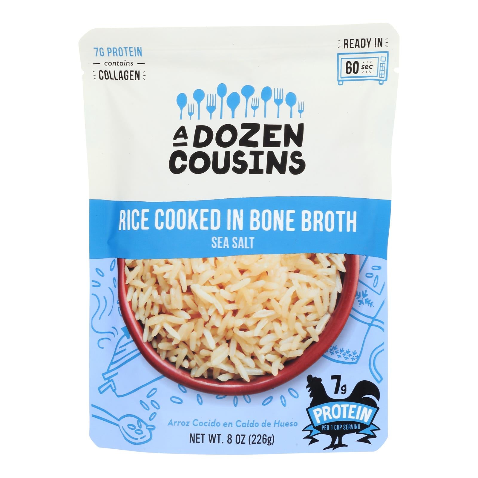 A Dozen Cousins - Rice Sea Salt Rte - Case Of 6-8 Oz - GreatEagleInc