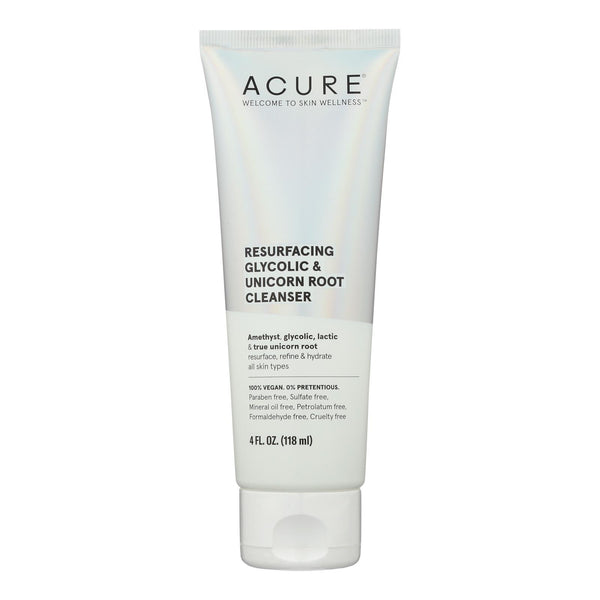 Acure - Cleanser Resfcng Gylc Unicrn - 1 Each-4 Fz - GreatEagleInc