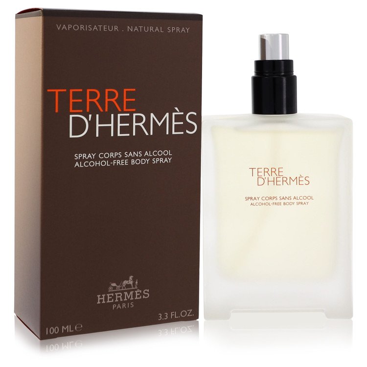 Terre D'Hermes by Hermes Body Spray (Alcohol 3.3 oz for Men Alcohol Free