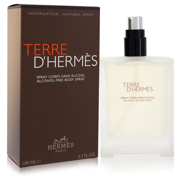 Terre D'Hermes by Hermes Body Spray (Alcohol 3.3 oz for Men Alcohol Free