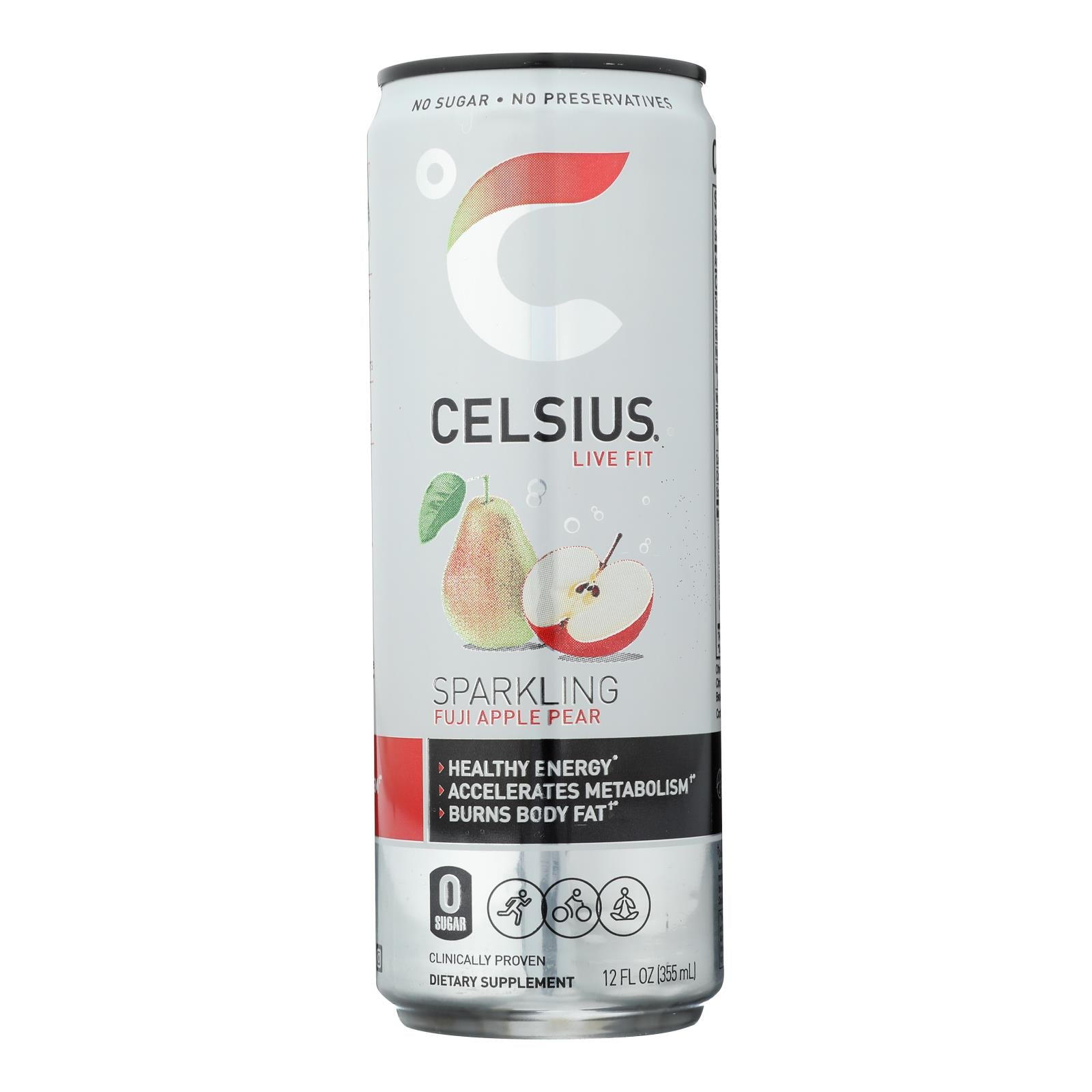Celsius Inc. - Drink Sparkling Apple Pear - Case Of 12 - 12 Fz - Home & Garden