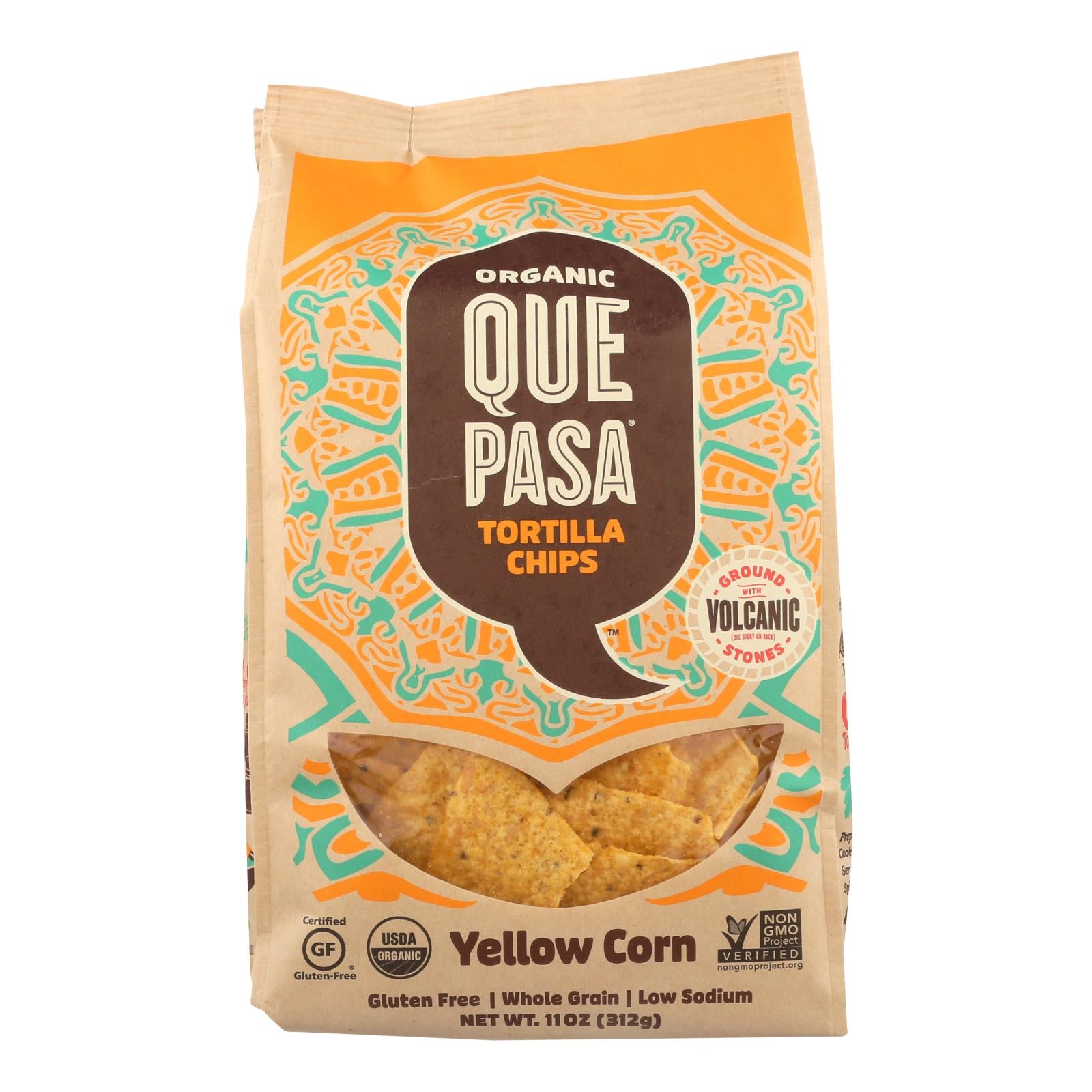 Que Pasa - Tortilla Chips Yellow - Case Of 6-11 Oz - GreatEagleInc