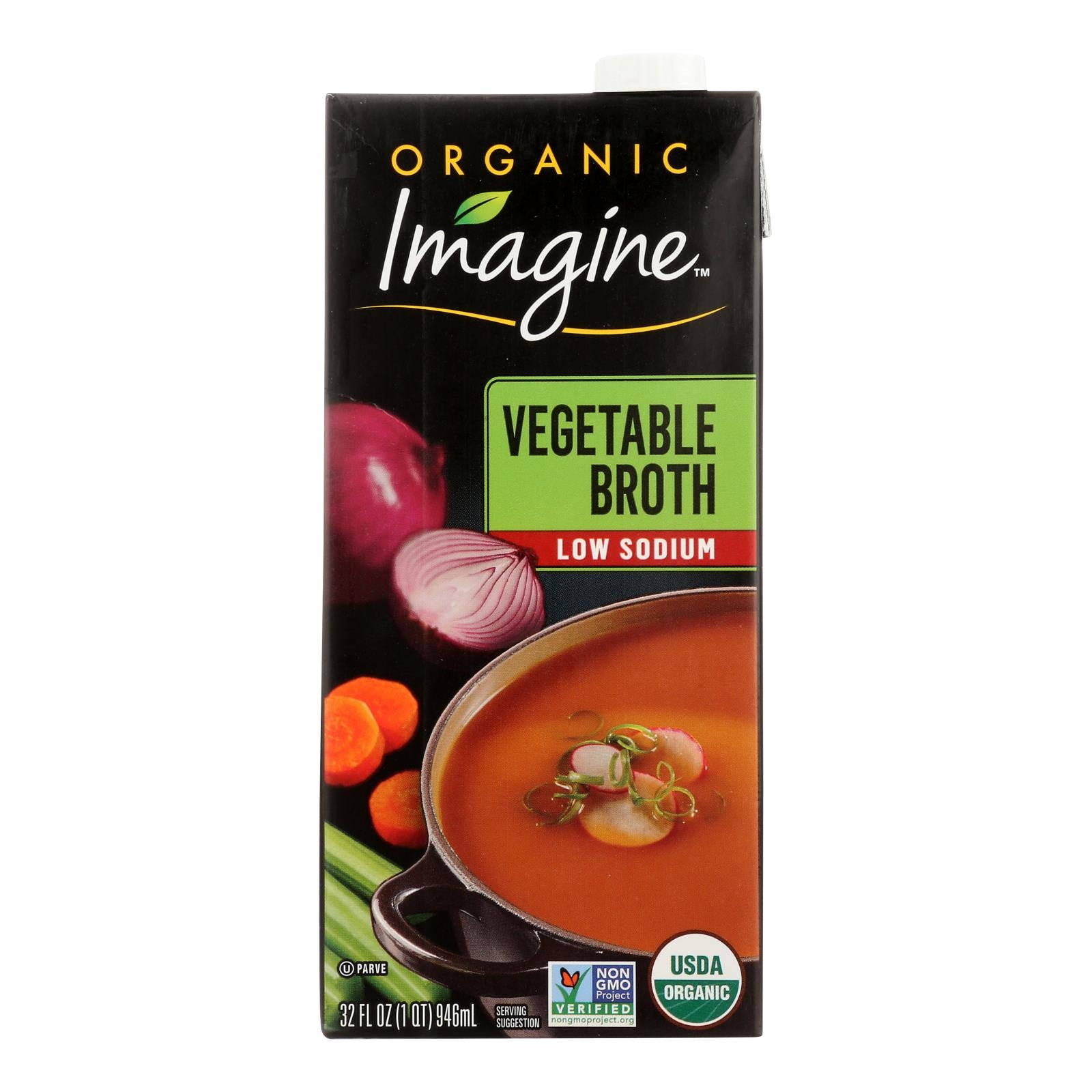 Imagine Foods - Broth Vegetable Ls - Case Of 6-32 Fz - GreatEagleInc