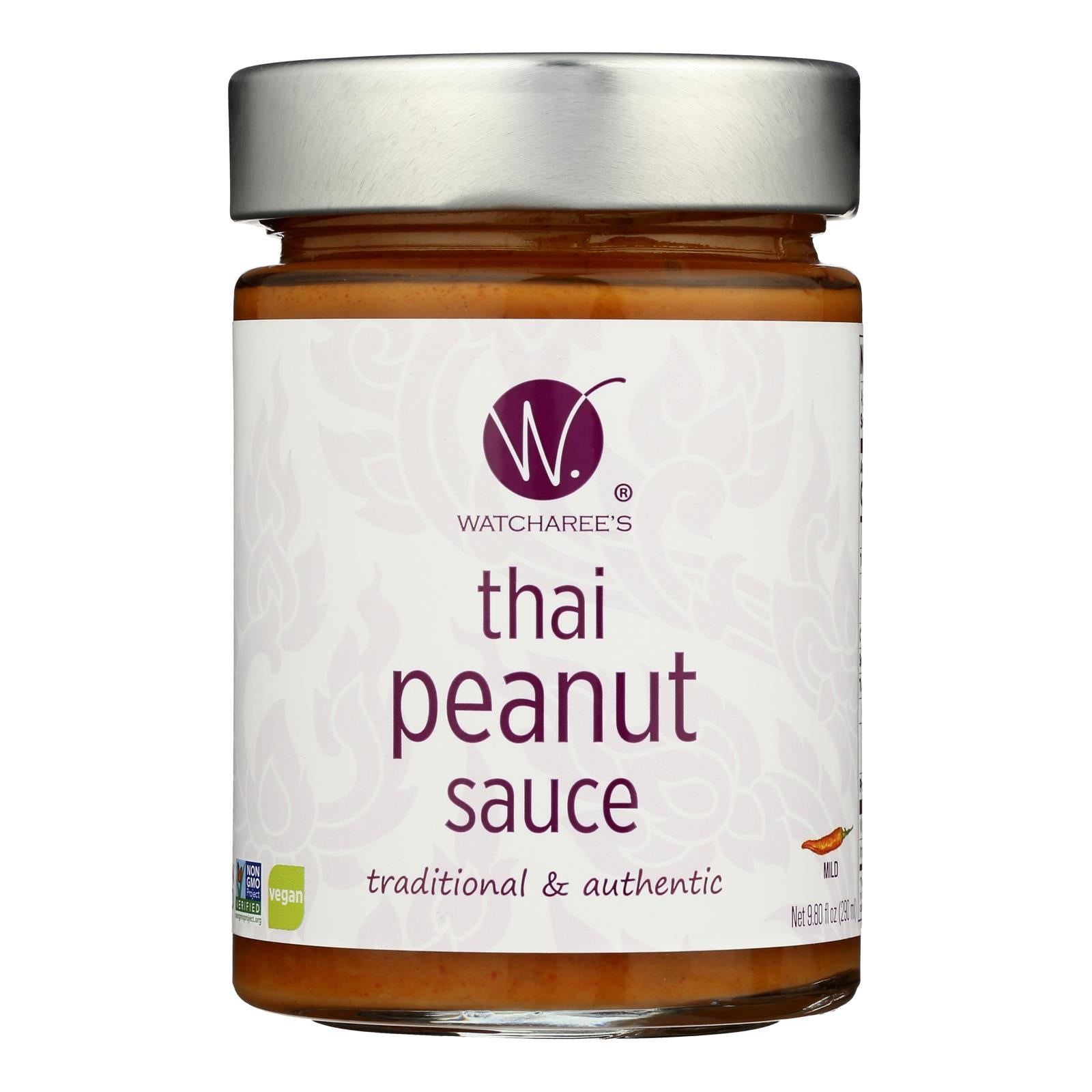 Watcharee's - Sauce Thai Peanut - Case Of 6-9.8 Fz - GreatEagleInc