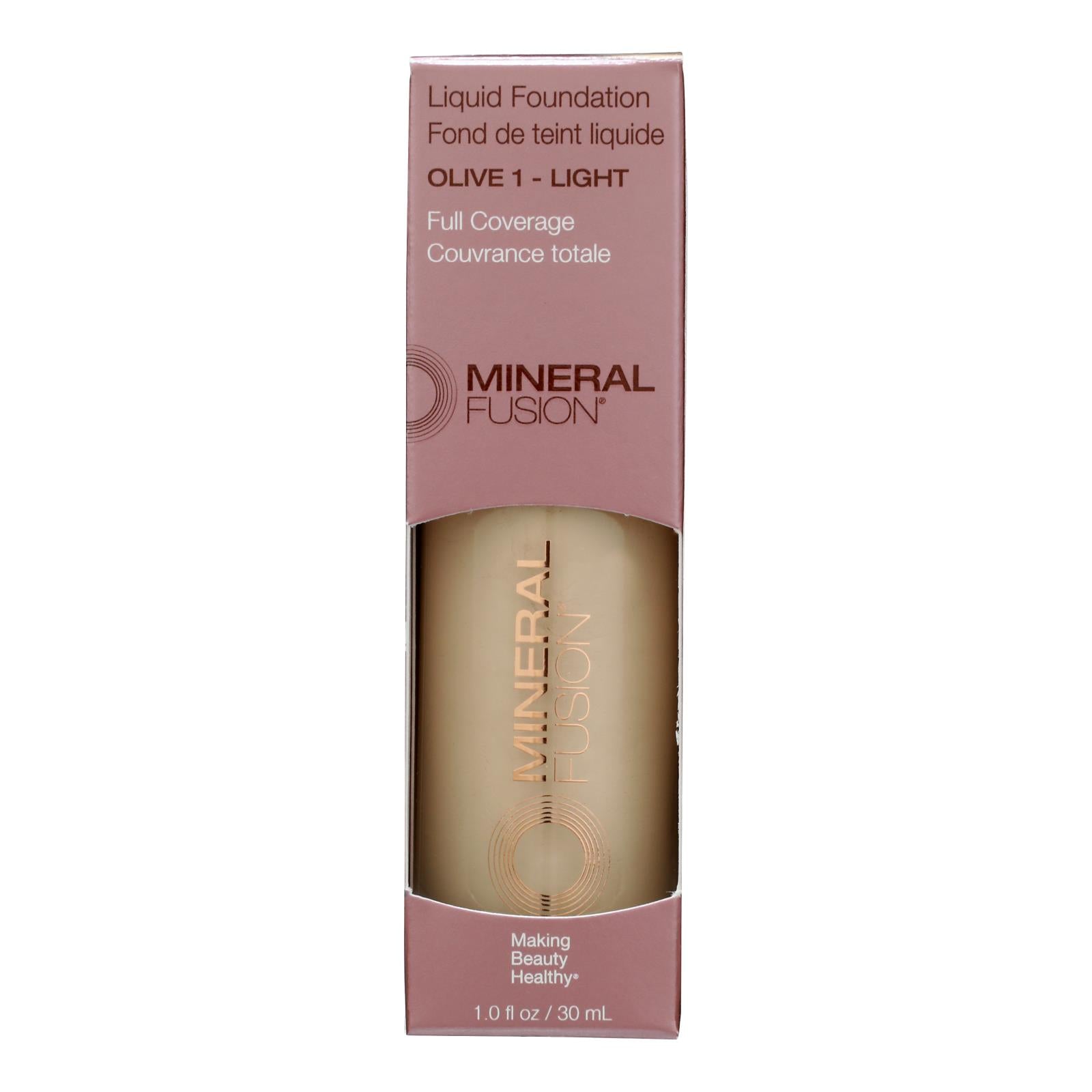 Mineral Fusion - Mkup Liquid Foundtn Olive 1 - 1 Each-1 Fz - GreatEagleInc