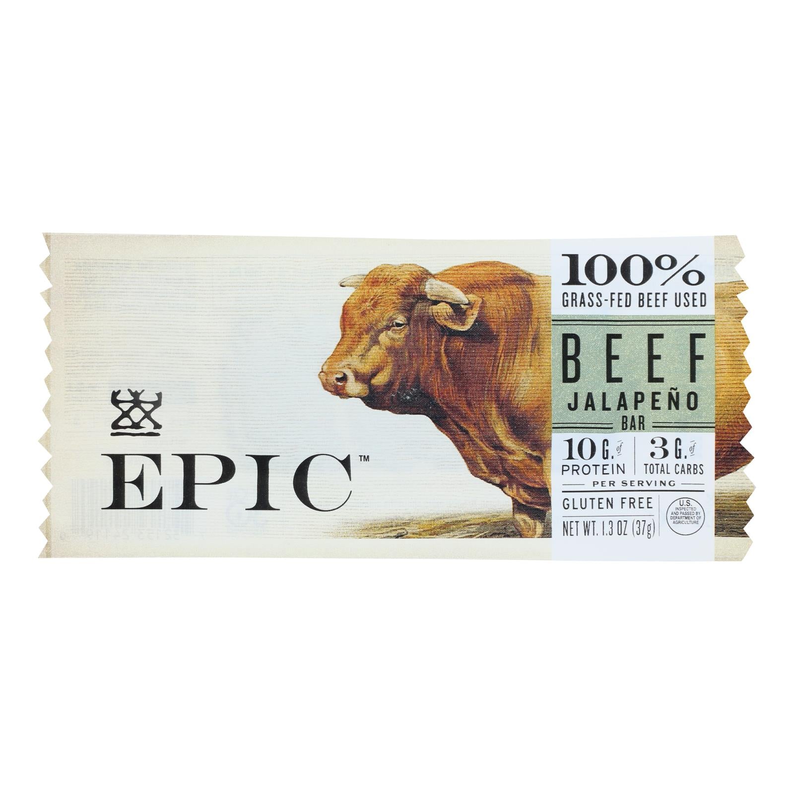 Epic - Bar Beef Jalapeno - Case Of 12-1.3 Oz - GreatEagleInc