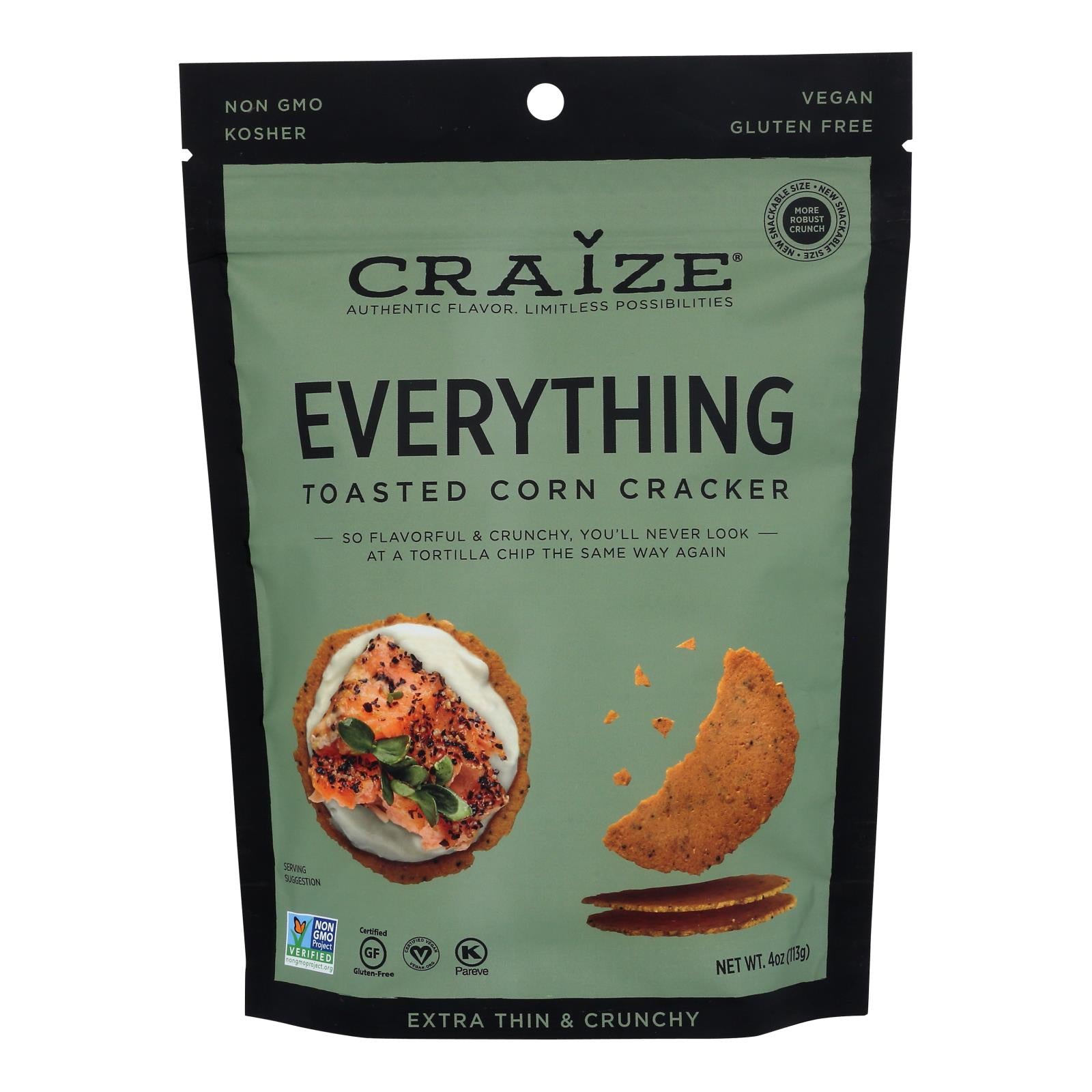 Craize - Corn Crckr Evrythng Toast - Case Of 6-4 Oz - GreatEagleInc