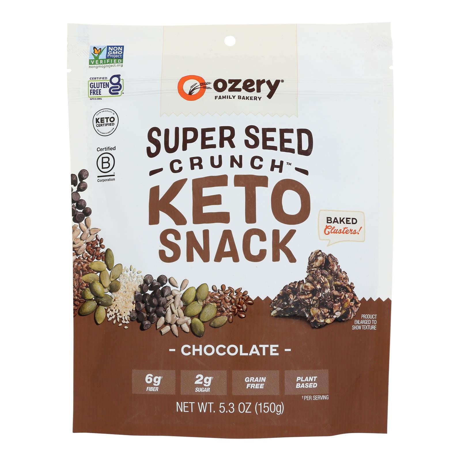 Ozery's Bakery - Spr Seed Crunch Chocolate - Case Of 6-5.3 Oz - GreatEagleInc