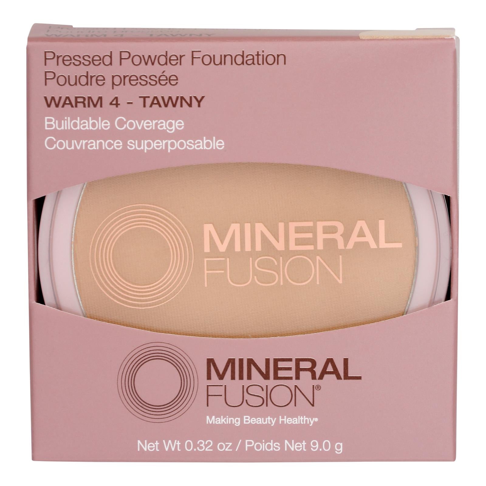 Mineral Fusion - Mkup Pressed Powder Warm 4 - 1 Each-.32 Oz - GreatEagleInc