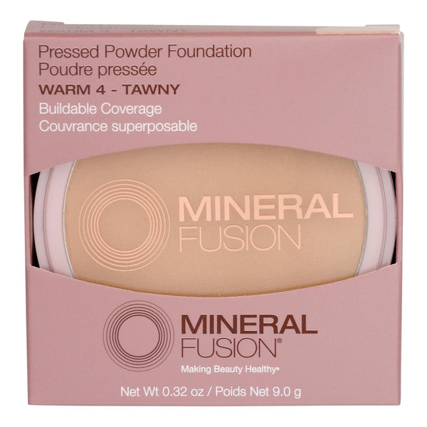 Mineral Fusion - Mkup Pressed Powder Warm 4 - 1 Each-.32 Oz - GreatEagleInc