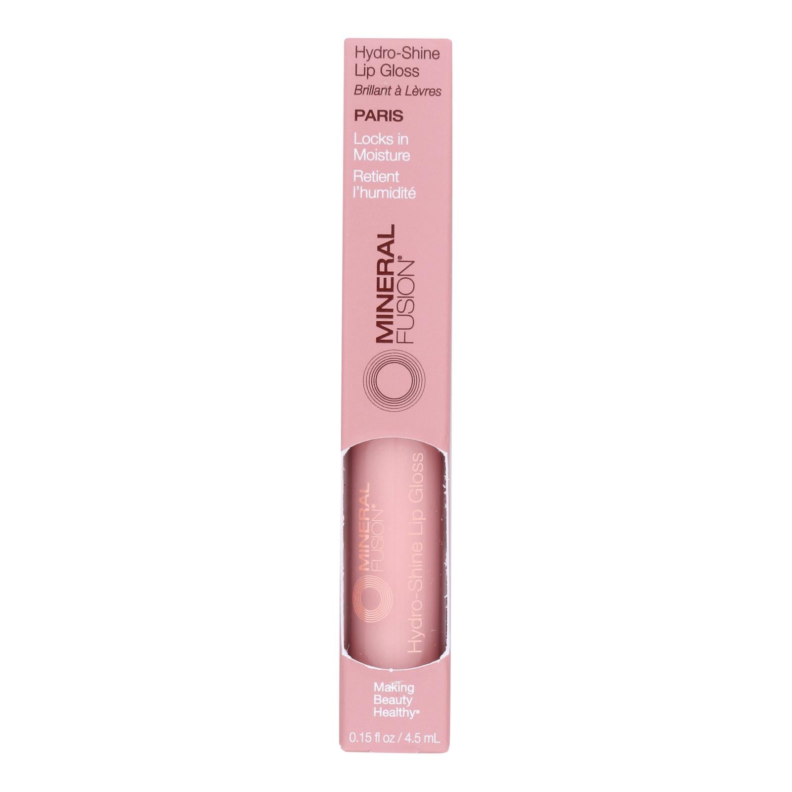 Mineral Fusion - Hydro Shne Lip Gls Paris - 1 Each-.15 Fz - GreatEagleInc