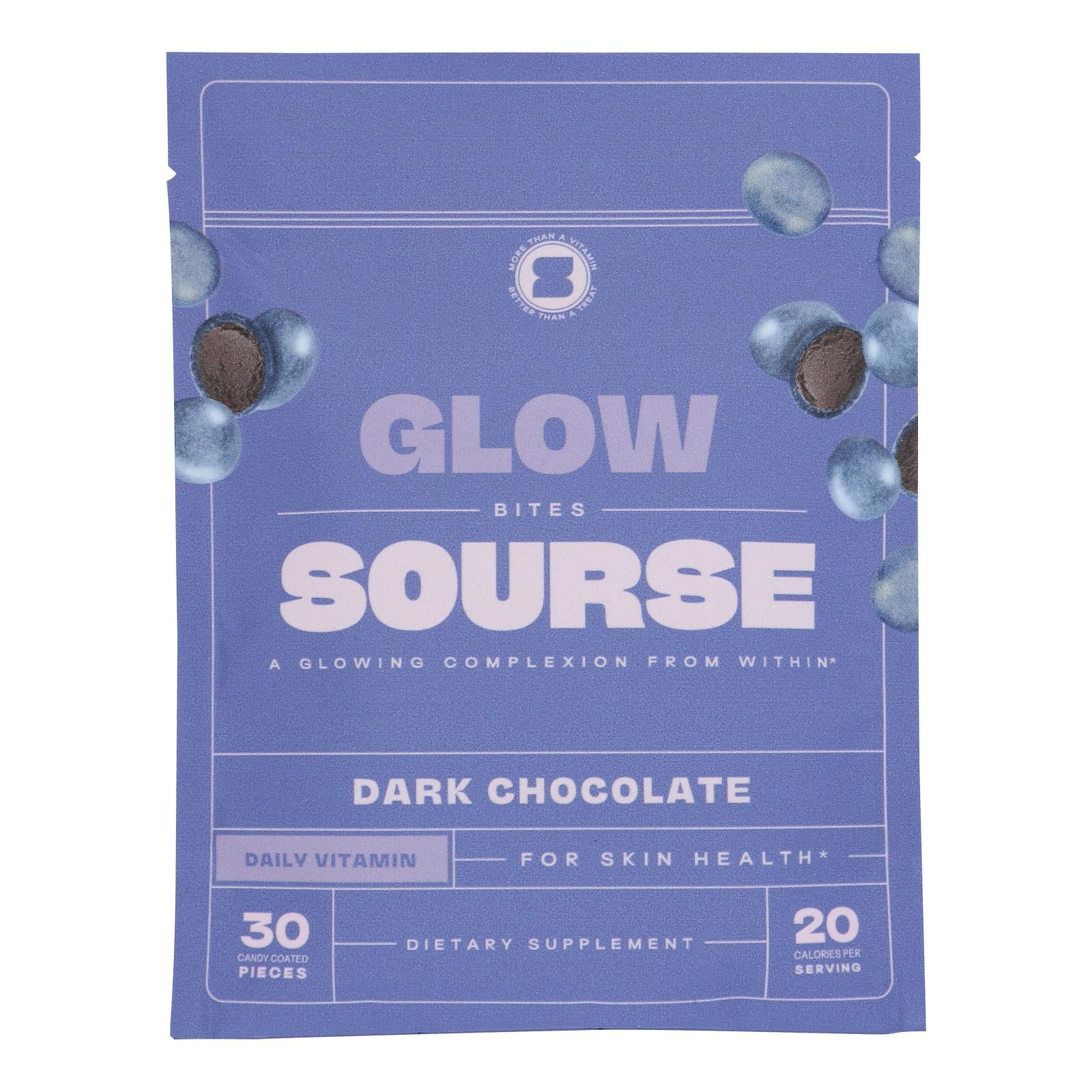 Sourse - Glow Bites Vitamin Infused Chocolate - Case Of 6-2.2 Oz - GreatEagleInc