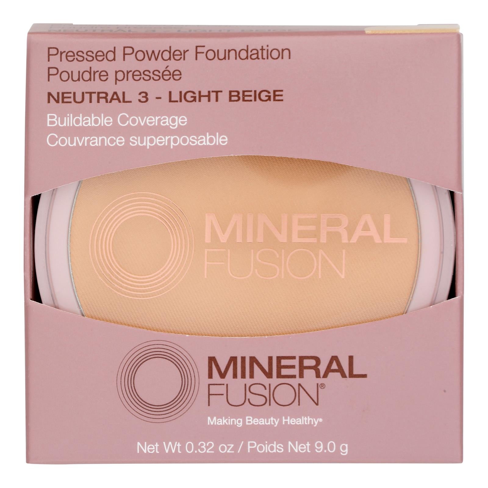 Mineral Fusion - Mkup Pressed Base Ntrl 3 - 1 Each-.32 Oz - GreatEagleInc