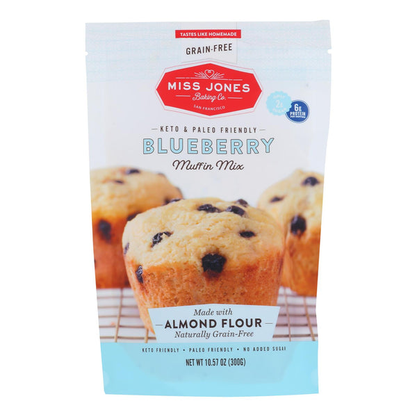 Miss Jones Baking Co - Muffin Mix Blueberry Keto Gluten Free - Case Of 6-10.57 Oz - GreatEagleInc