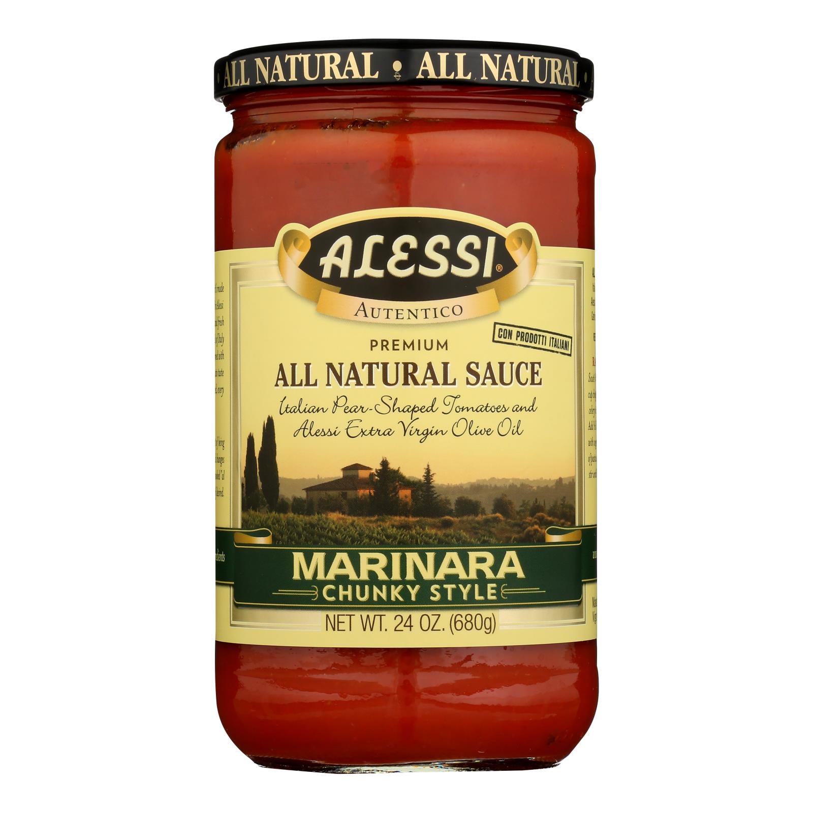 Alessi, Premium All Natural Marinara Sauce - Case Of 6 - 24 Oz - GreatEagleInc