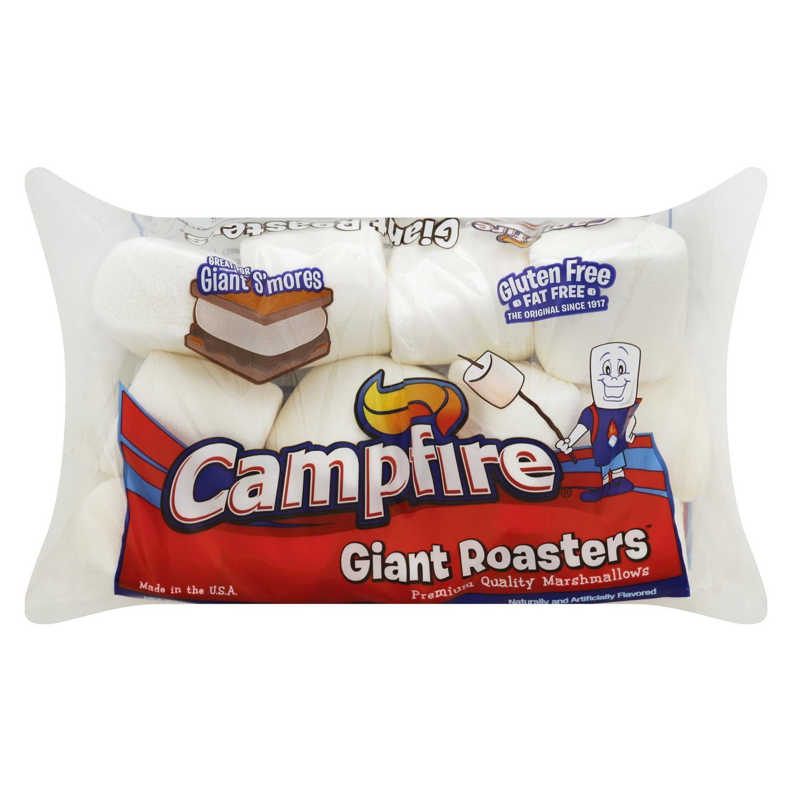Campfire Giant Roasters Premium Quality Marshmallows - Case Of 12 - 12 Oz - GreatEagleInc