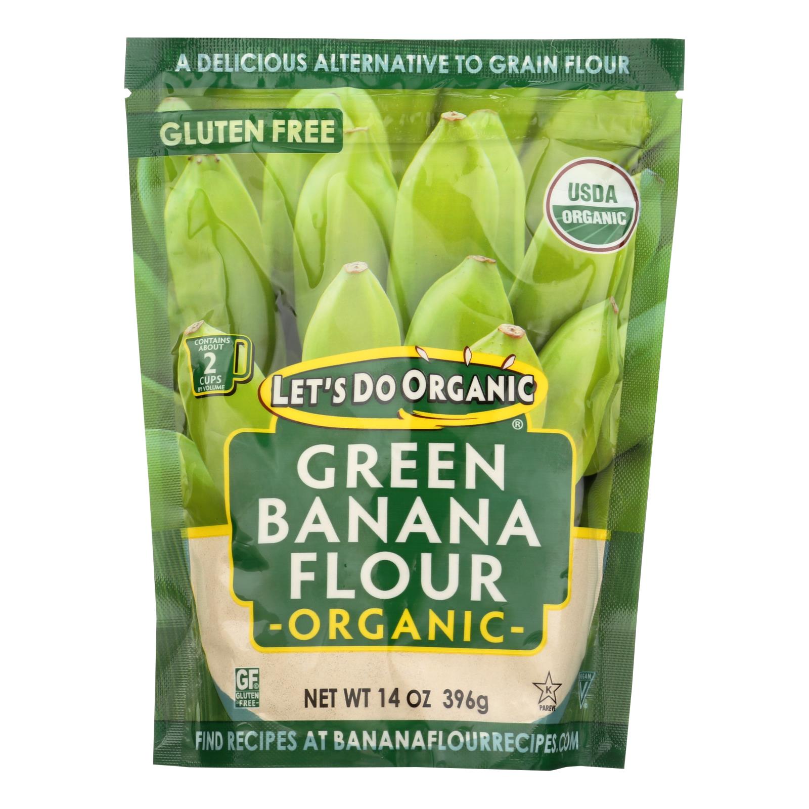Let's Do Organic Organic Flour - Green Banana - Case Of 6 - 14 Oz - GreatEagleInc