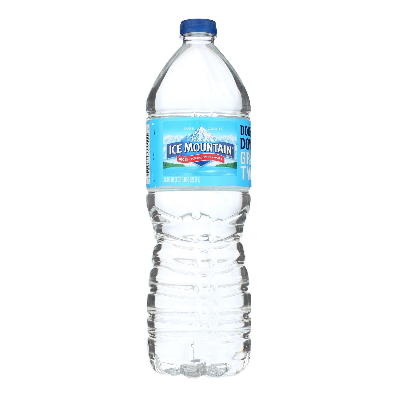Ice Mountain - Natural Spring Water - Case Of 18 - 33.8 Fl Oz. - GreatEagleInc