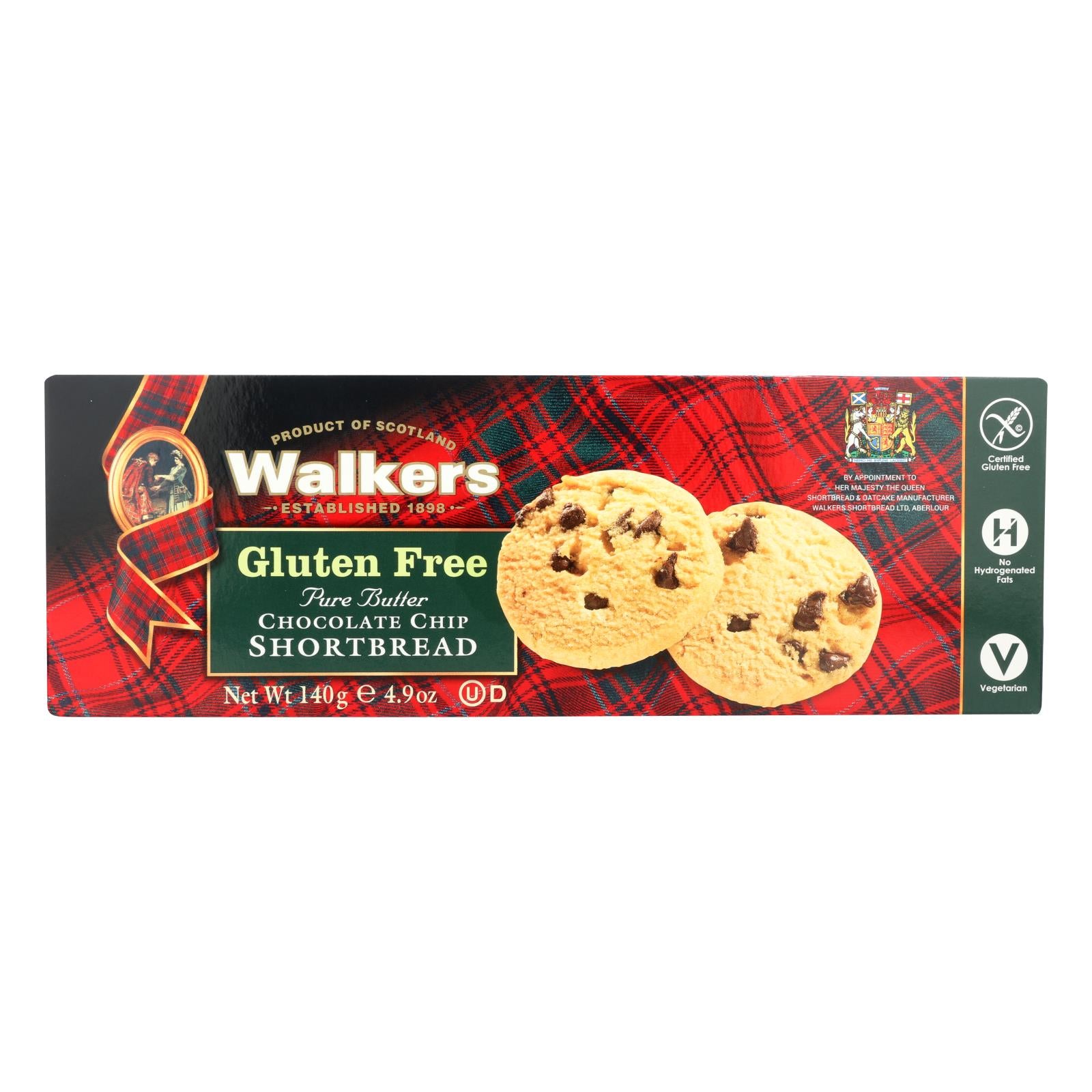 Walkers Shortbread - Chocolate Chip - Case Of 6 - 4.9 Oz. - Eco-Friendly Home & Grocery