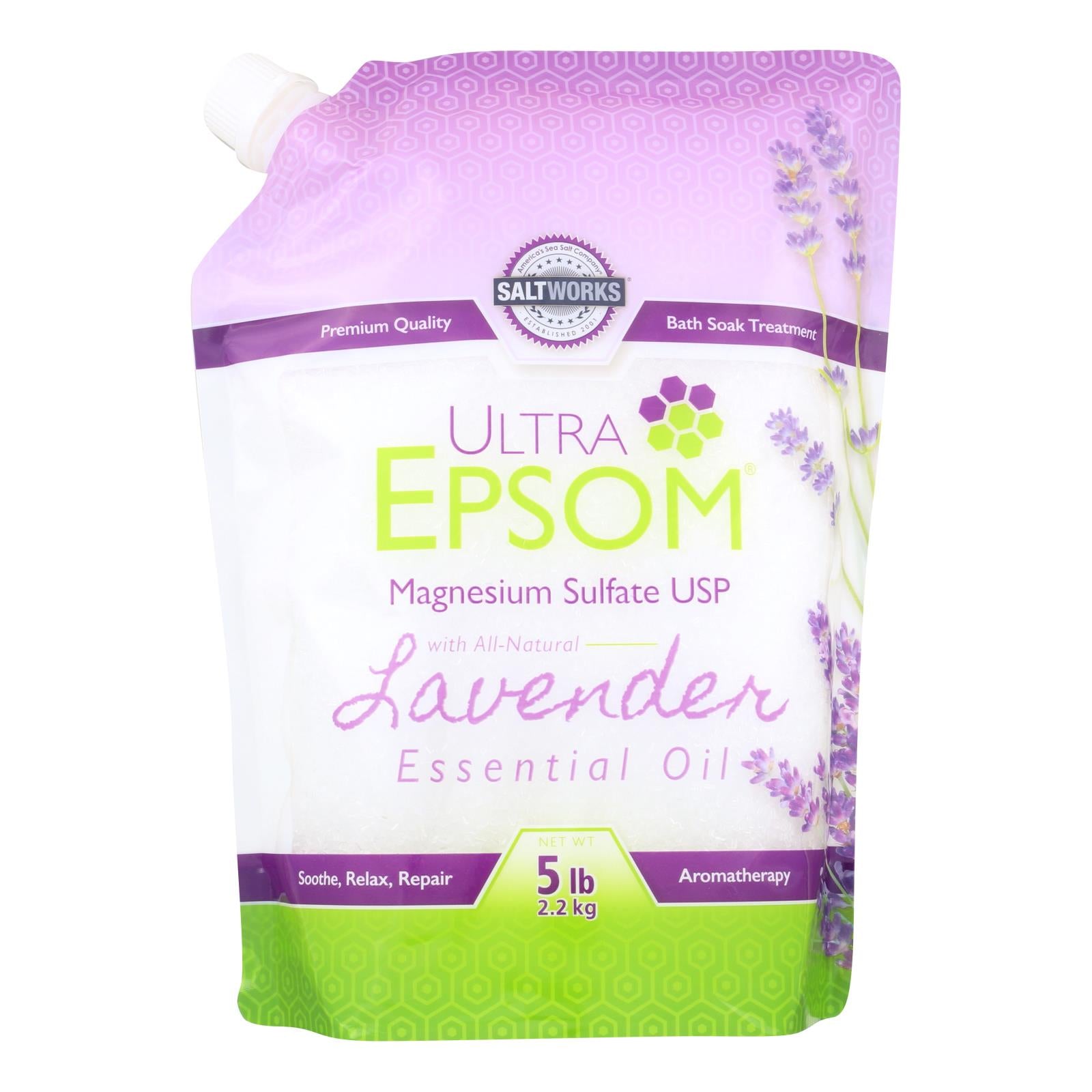 Ultra Epsom - Epson Salt Lavender - 1 Each - 5 Lb - GreatEagleInc