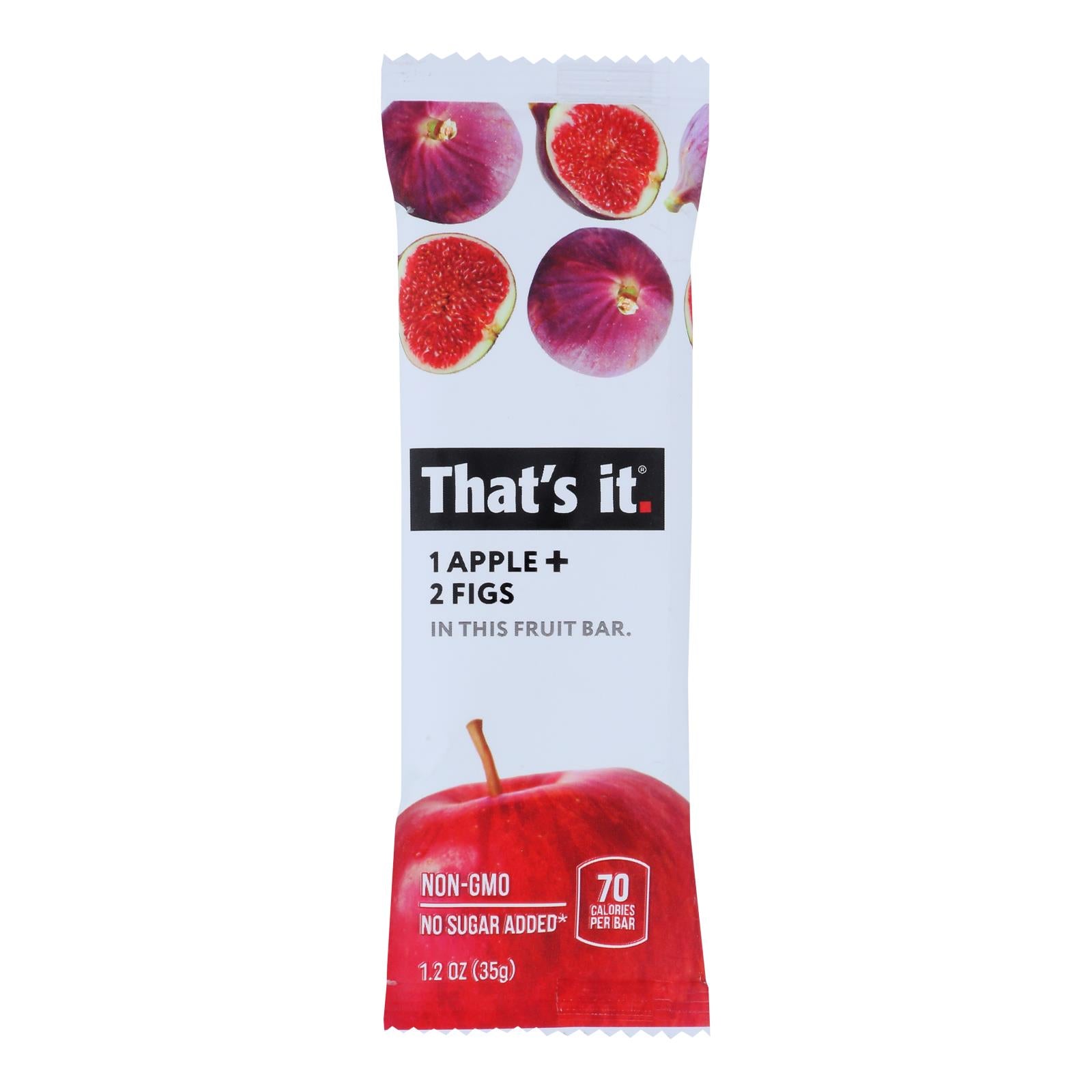 That's It - Fruit Bar Apple & Fig - Case Of 12 - 1.2 Oz - GreatEagleInc