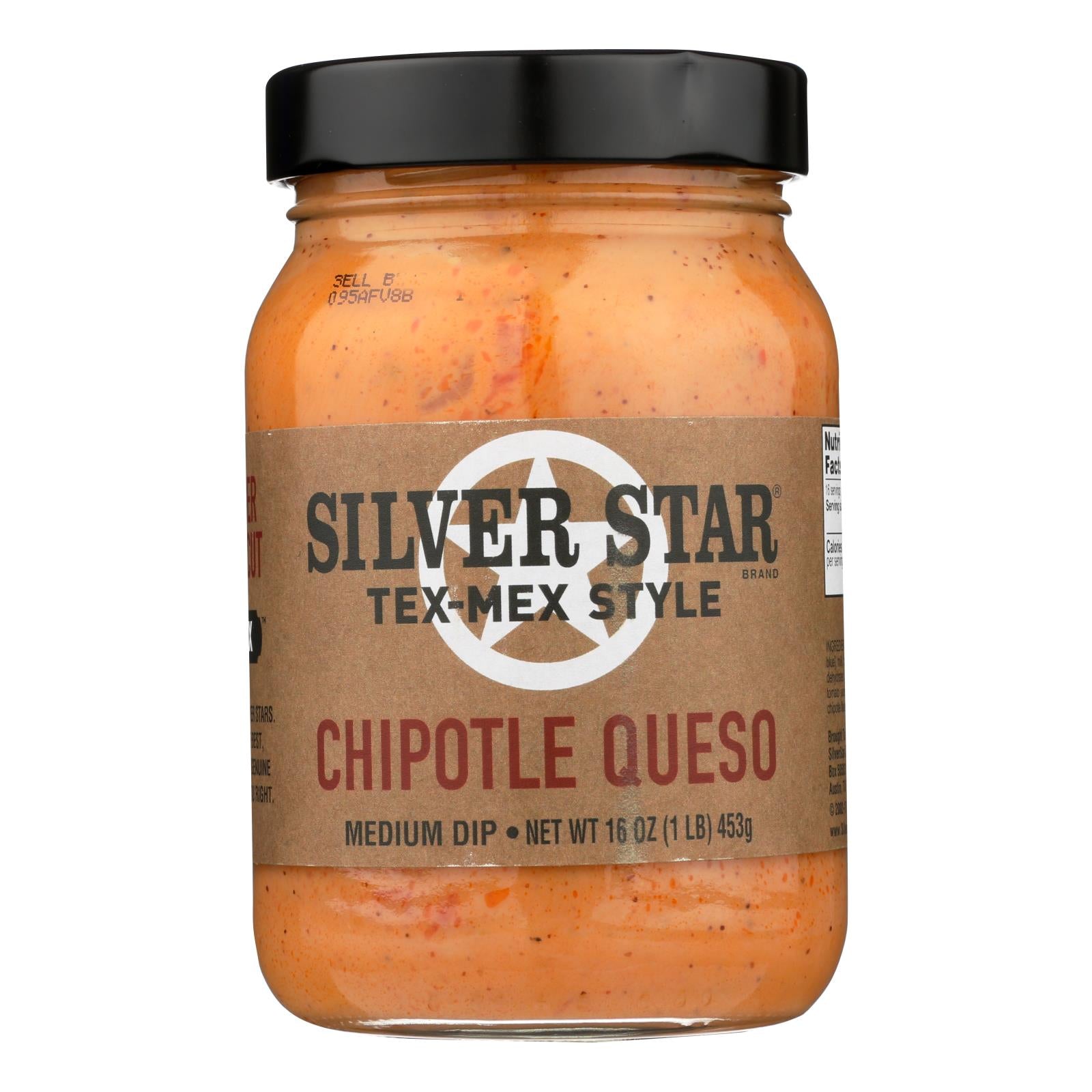 Silver Star - Salsa Chipolte Queso Dip - Case Of 6 - 16 Oz - GreatEagleInc