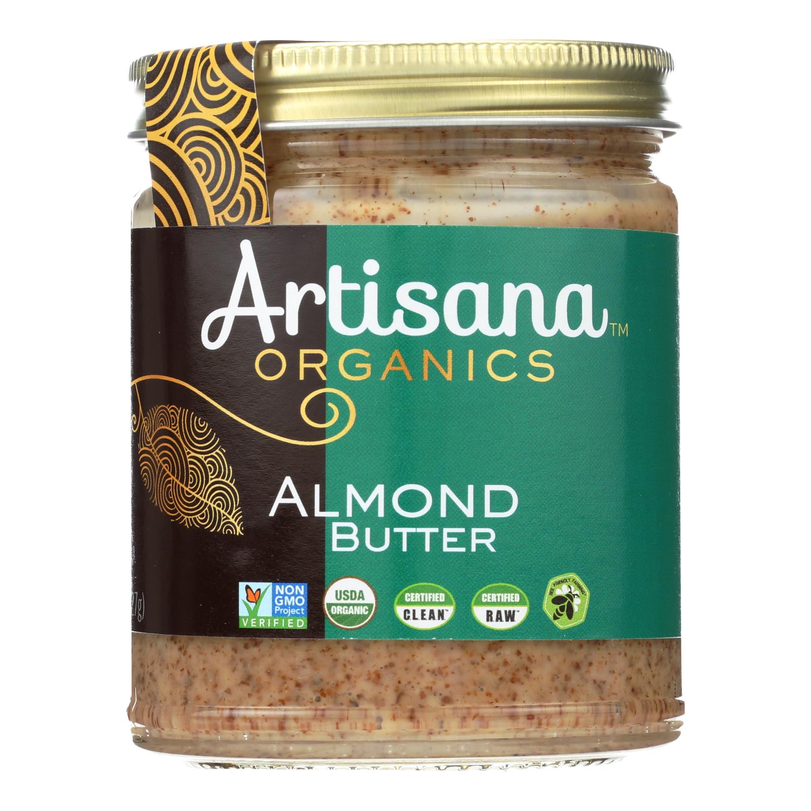 Artisana Organics Almond Butter  - Case Of 6 - 8 Oz - GreatEagleInc