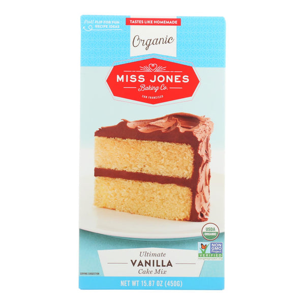 Miss Jones Baking Cake Mix - Vanilla - Case Of 6 - 15.87 Oz. - Eco-Friendly Home & Grocery