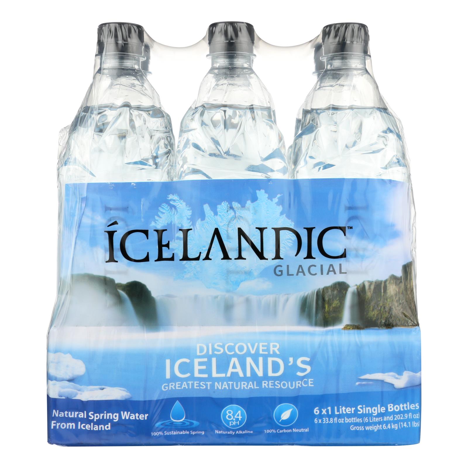 Icelandic Glacial - Water Natural Spring - Case Of 2 - 6/33.8 F - GreatEagleInc
