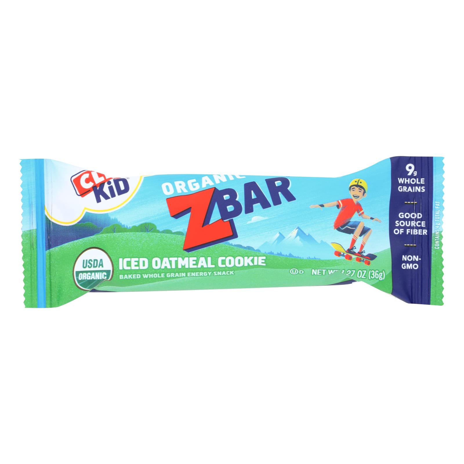 Clif Bar Organic Clif Kid Zbar - Iced Oatmeal Cookie - Case Of 18 - 1.27 Oz Bars - GreatEagleInc