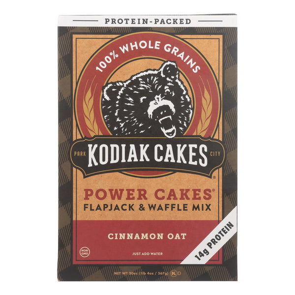 Kodiak Cakes Cinnamon Oat Power Cakes Flapjack & Waffle Mix - Case Of 6 - 20 Oz - GreatEagleInc