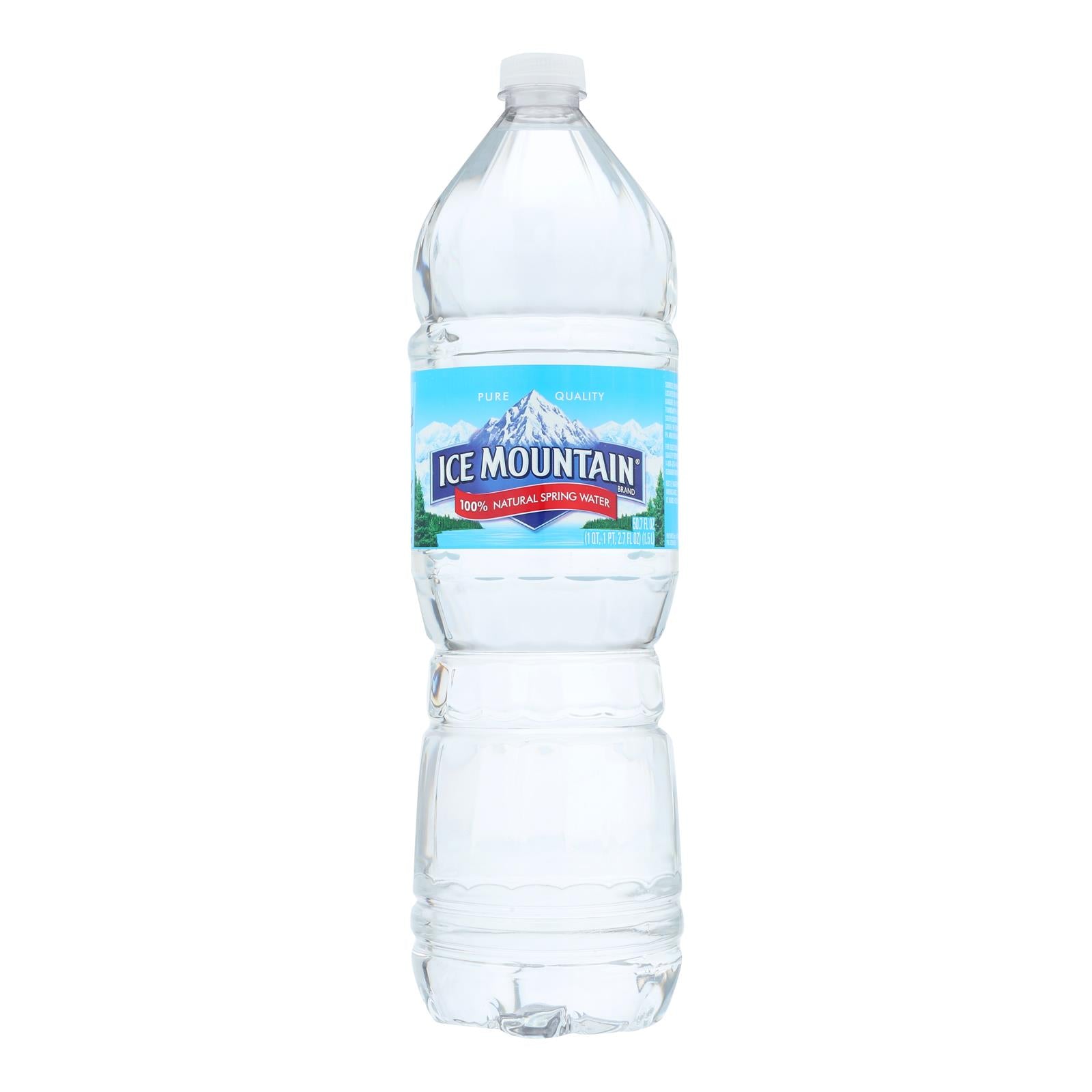 Ice Mountain - Natural Spring Water - Case Of 12 - 50.7 Fl Oz. - GreatEagleInc