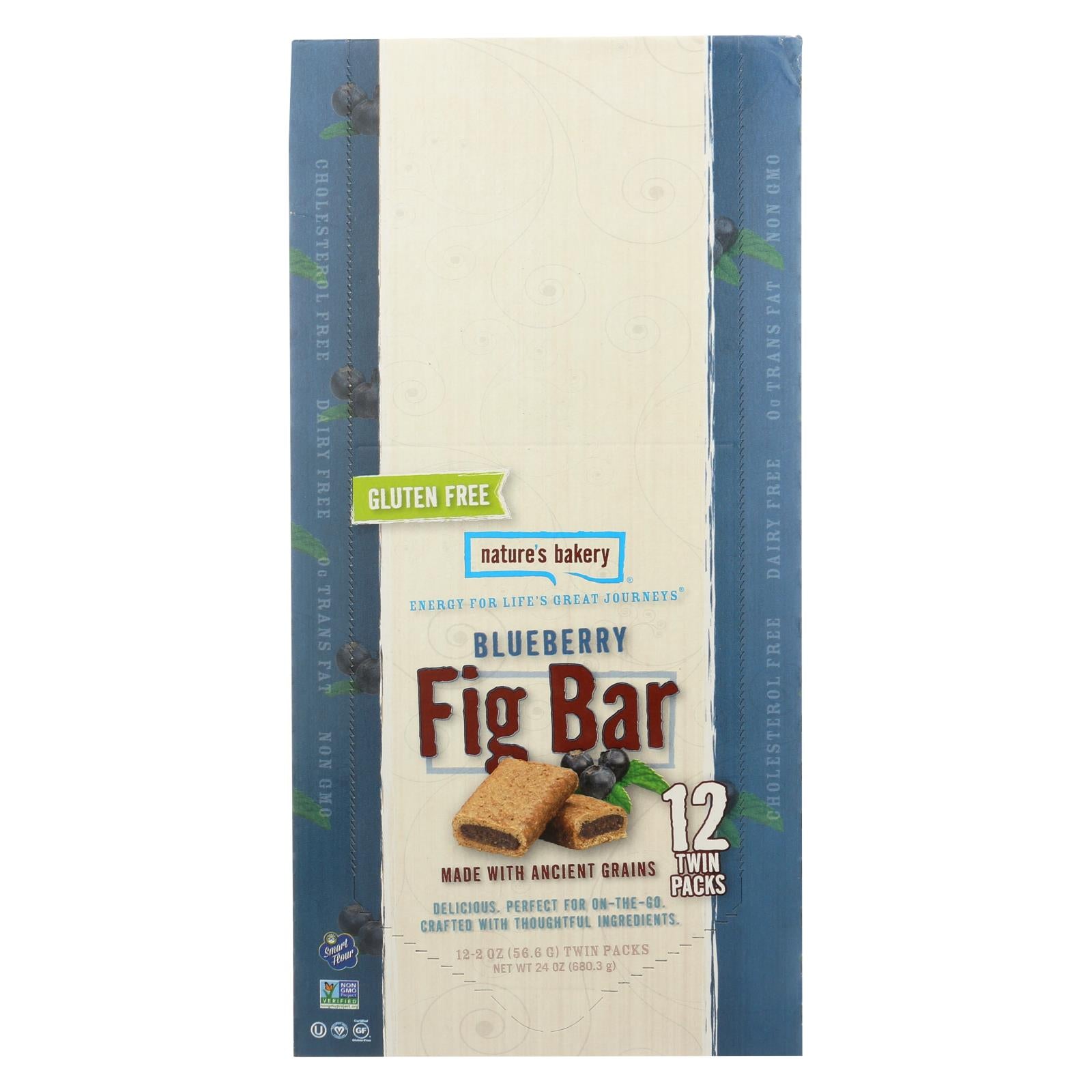 Nature's Bakery Gluten Free Fig Bar - Blueberry - Case Of 12 - 2 Oz. - Eco-Friendly Home & Grocery
