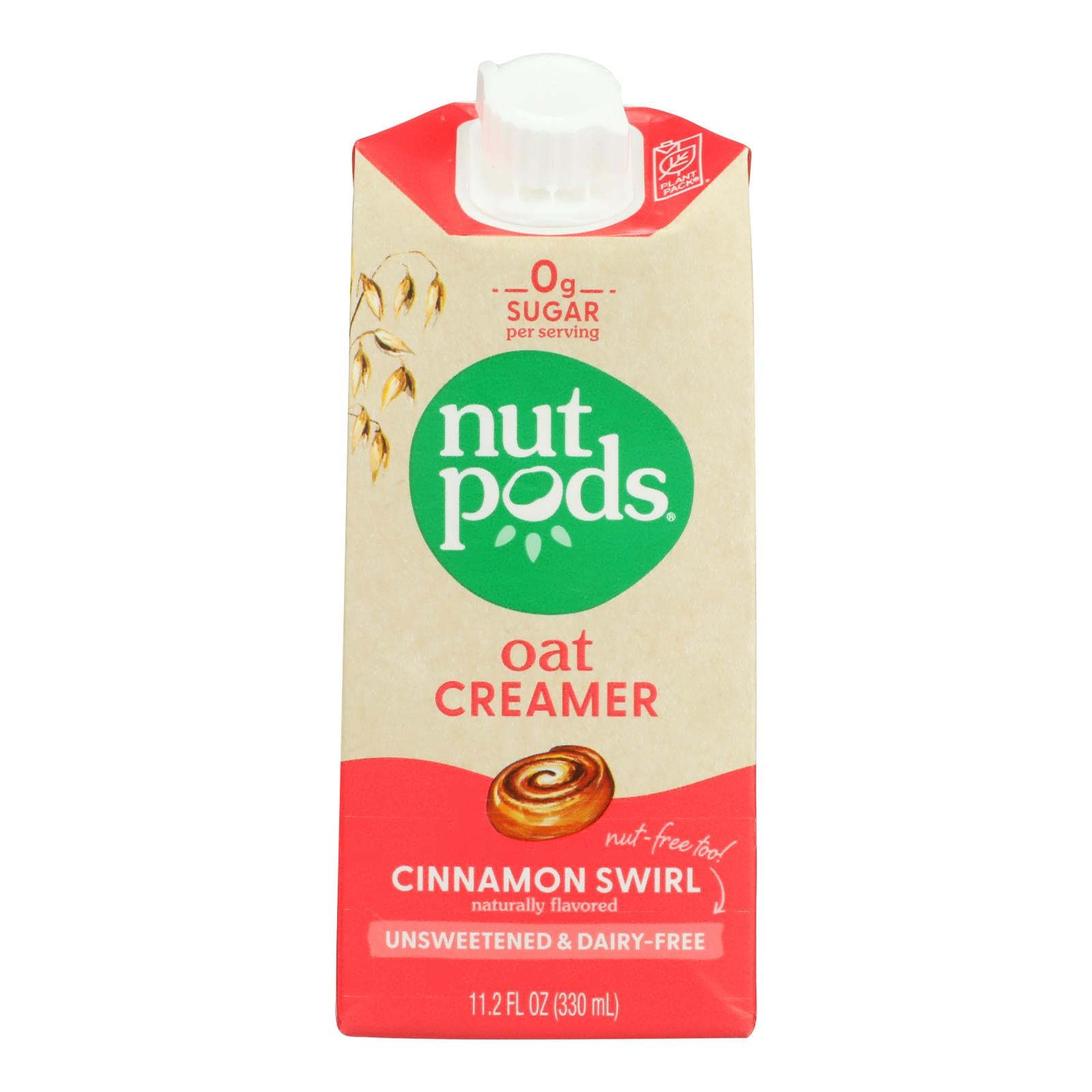 Nutpods - Crmr Oat Unswt Cinnamon Swrl - Case Of 12-11.2 Fz - GreatEagleInc