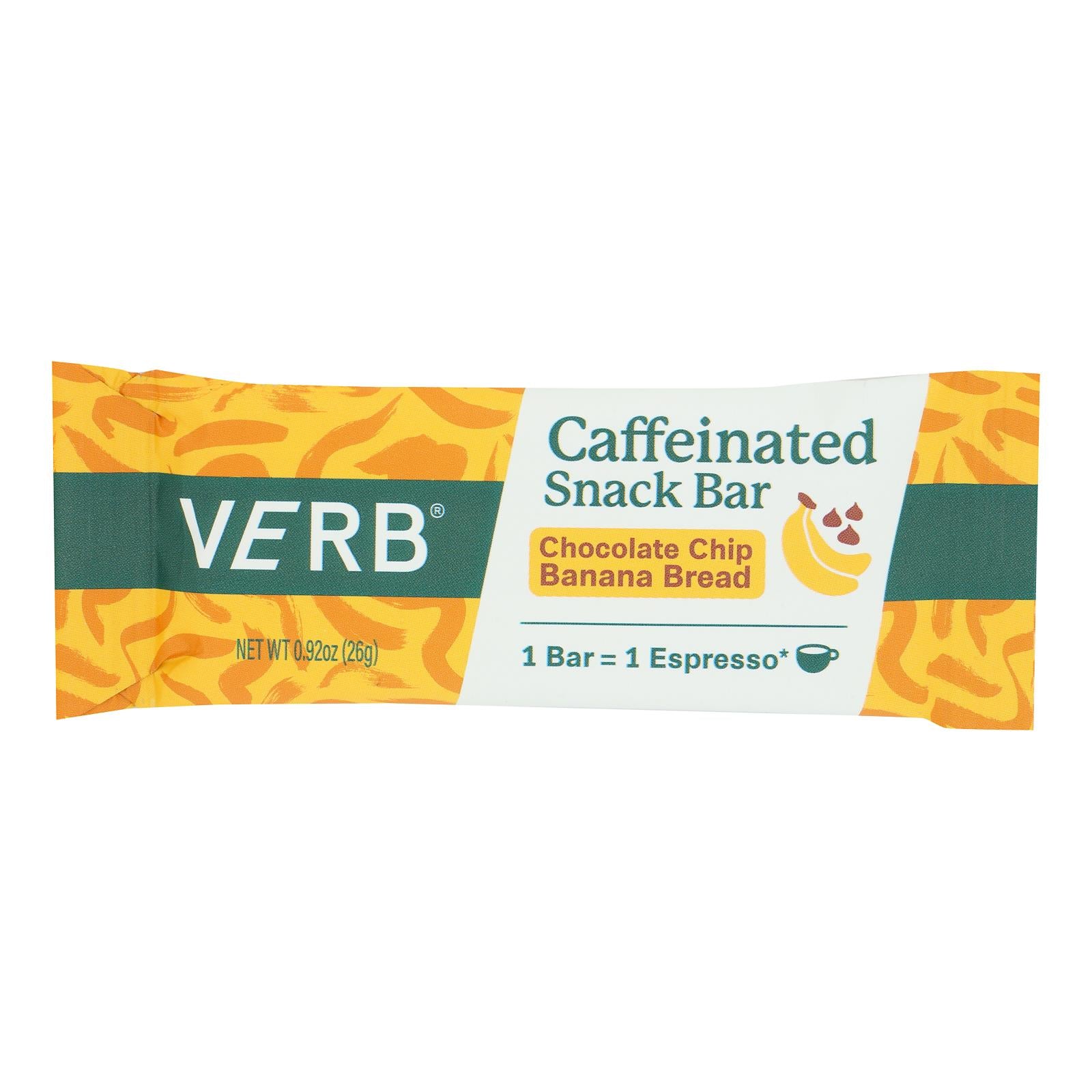 Verb Energy - Energy Bar Cchip Ban Brd - Case Of 16-.92 Oz - GreatEagleInc