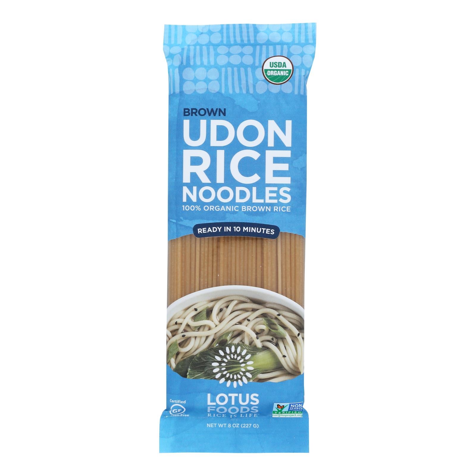 Lotus Foods - Ndls Organic Brown Rice Udon - Case Of 8-8 Oz - GreatEagleInc