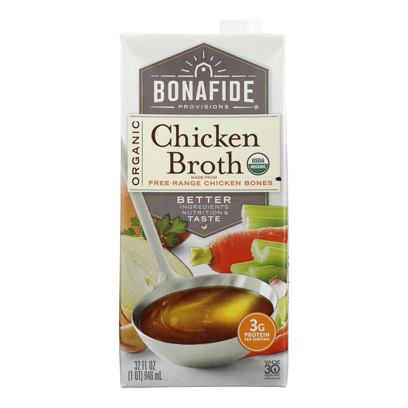 Bonafide Provisions - Broth Chicken - Case Of 6-32 Fz - GreatEagleInc