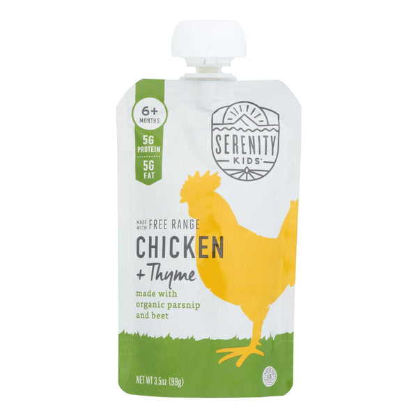 Serenity Kids - Pouch Chicken Thyme - Case Of 6-3.5 Oz - GreatEagleInc