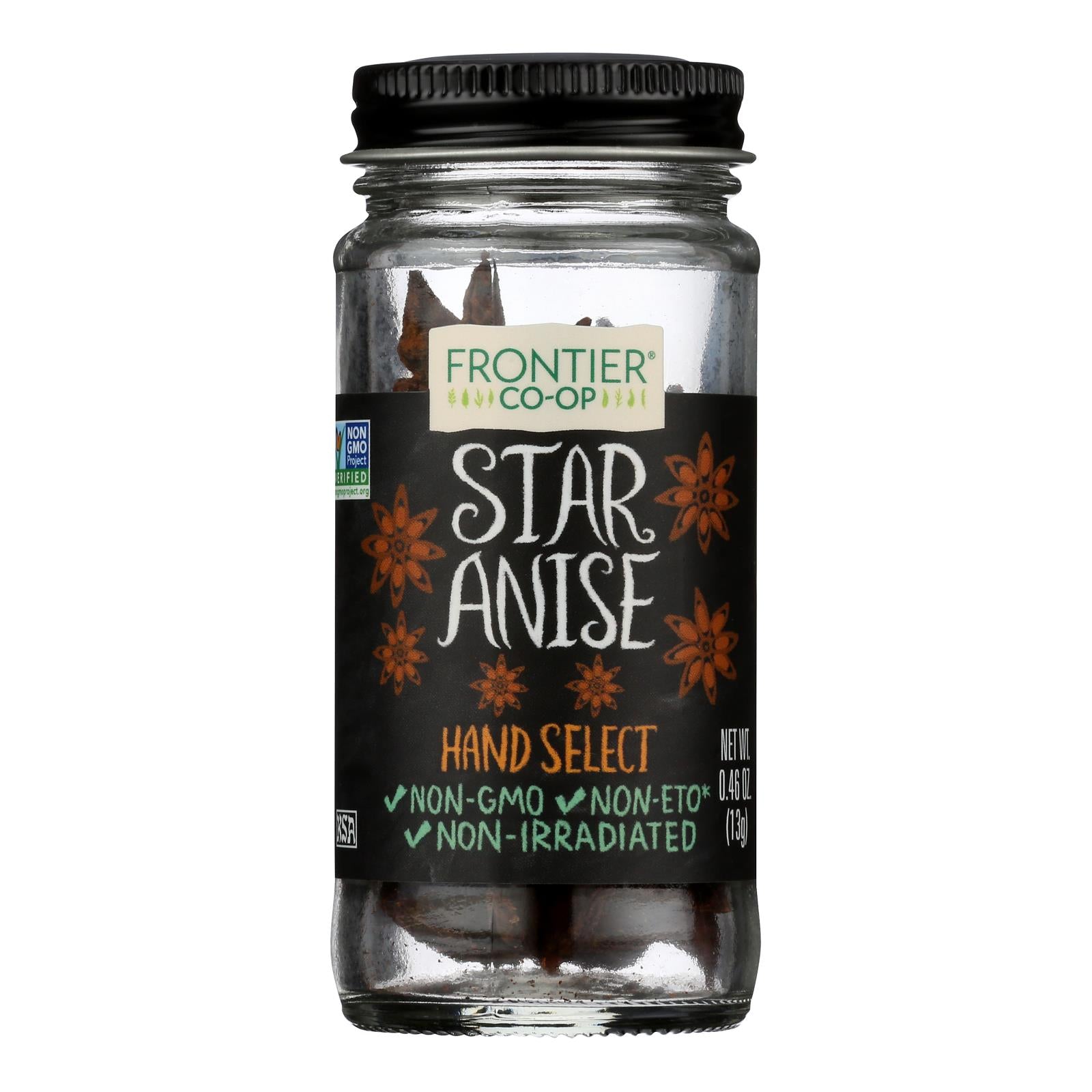 Frontier Natural Products Coop - Star Anise Hand Select - 1 Each -.46 Oz - GreatEagleInc