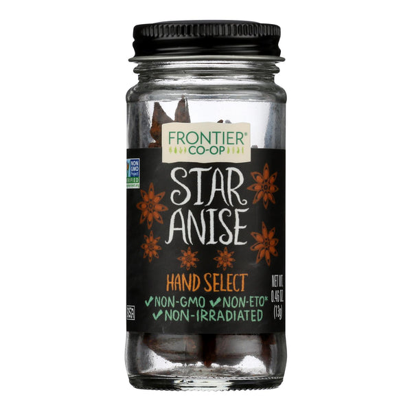 Frontier Natural Products Coop - Star Anise Hand Select - 1 Each -.46 Oz - GreatEagleInc