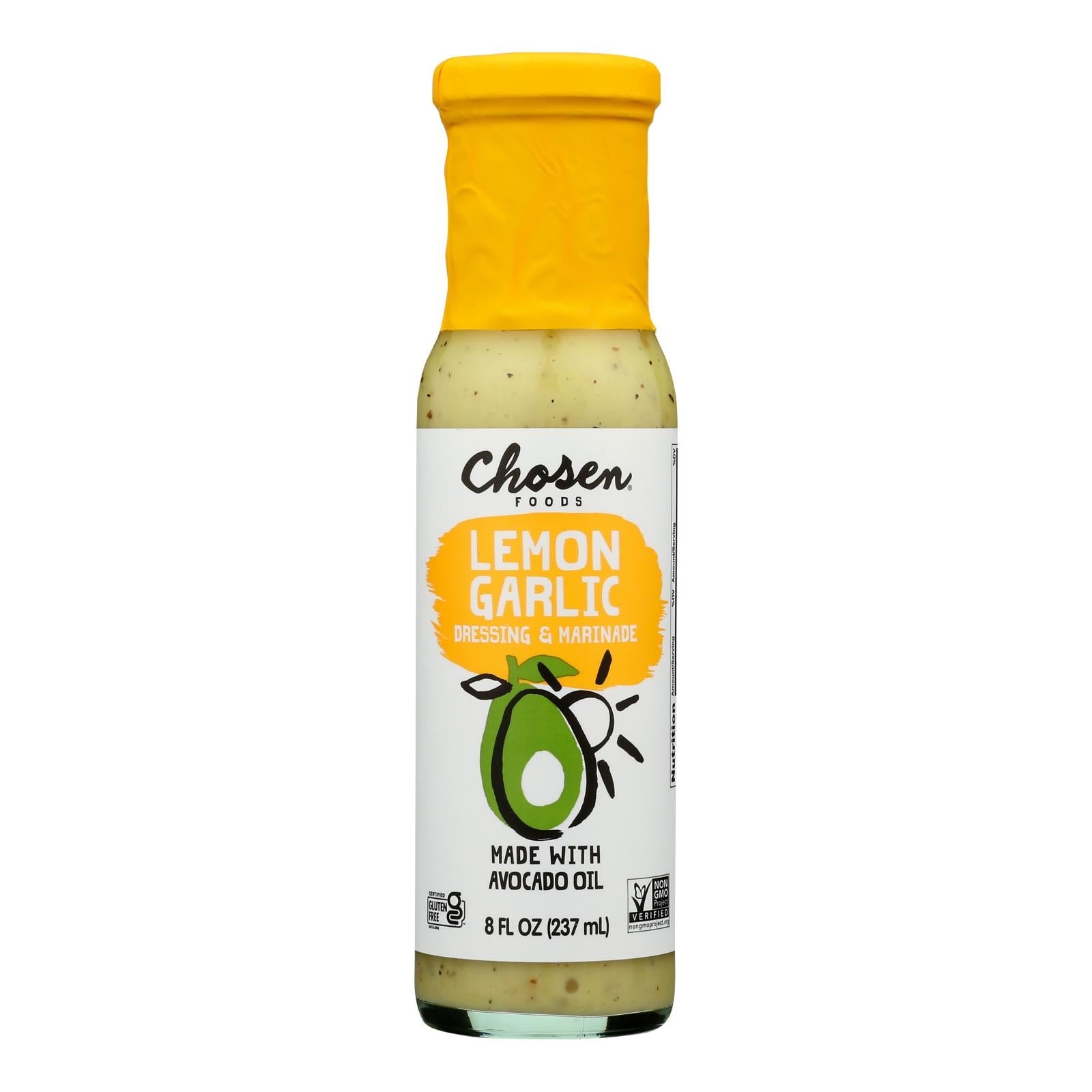 Chosen Foods - Drsng/mrnd Lemon Garlic - Case Of 6-8 Fz - GreatEagleInc