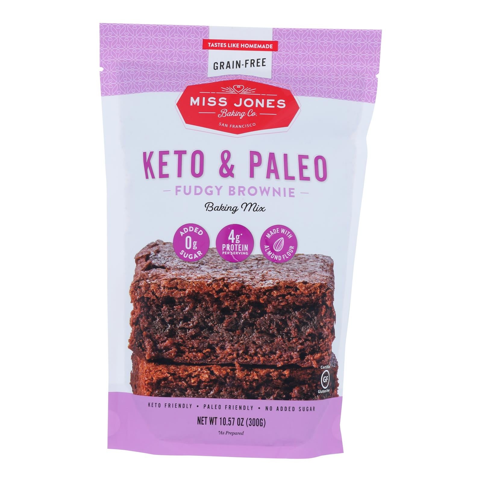 Miss Jones Baking Co - Brownie Mix Keto - Case Of 6-10.57 Oz - GreatEagleInc