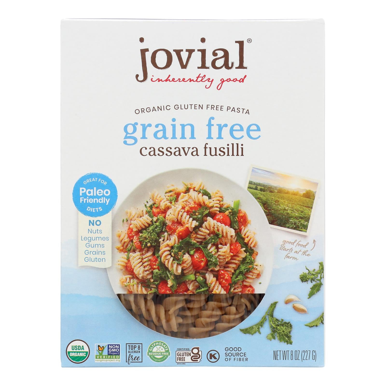 Jovial - Pasta Organic Cassava Fusilli - Case Of 6-8 Oz - GreatEagleInc