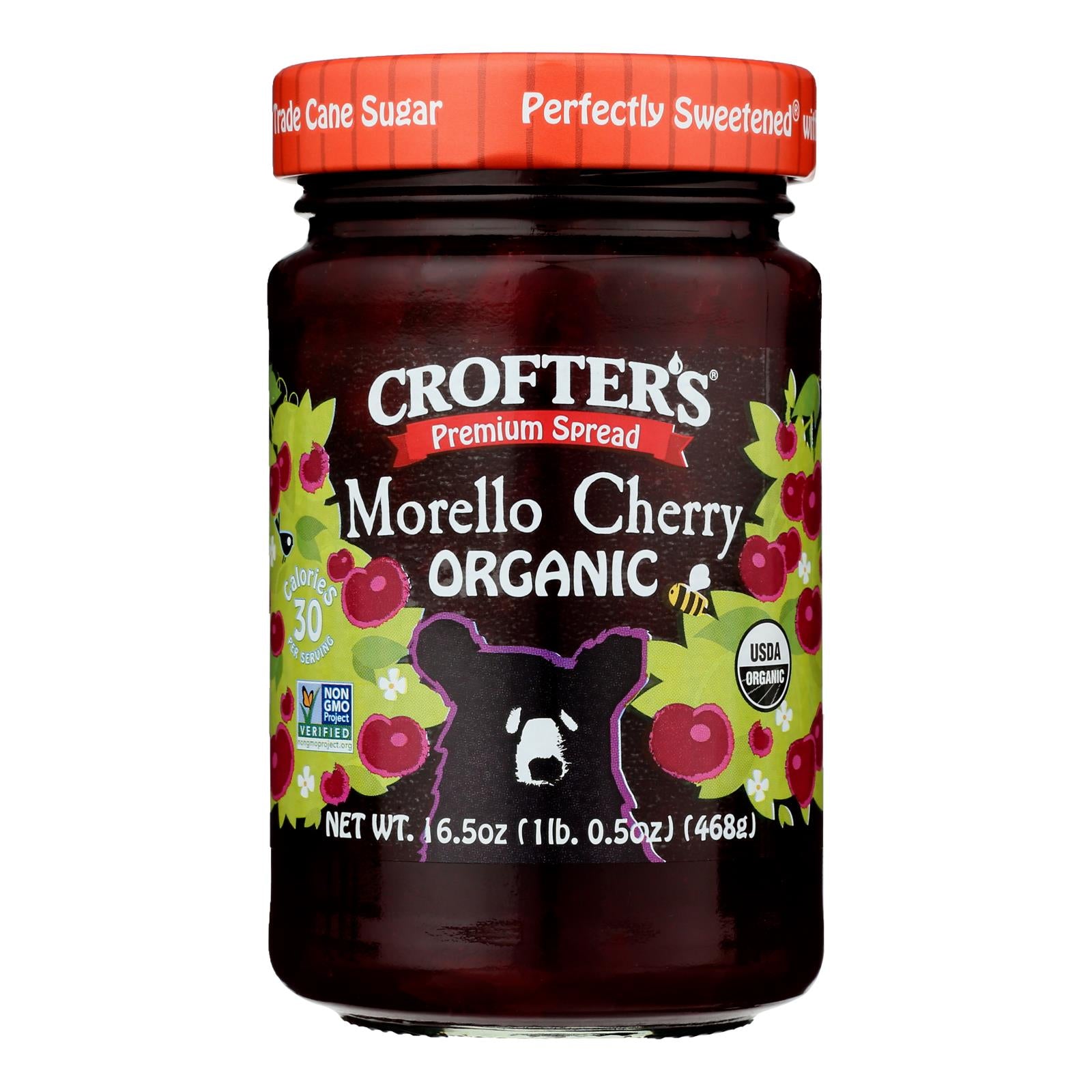 Crofters - Prem Sprd Mrlo Cherry - Case Of 6-16.5 Oz - GreatEagleInc