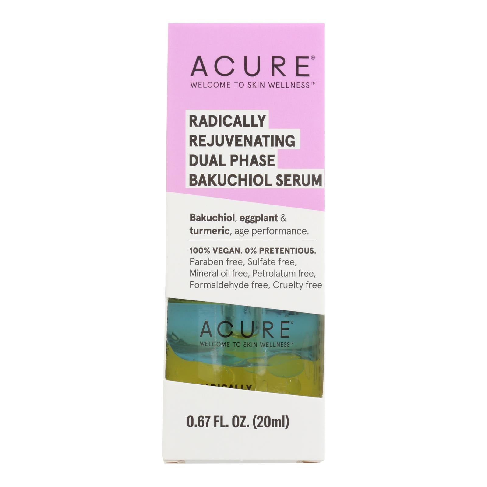 Acure - Serum Rad/rejv Bakuchiol - 1 Each-0.67 Fz - GreatEagleInc