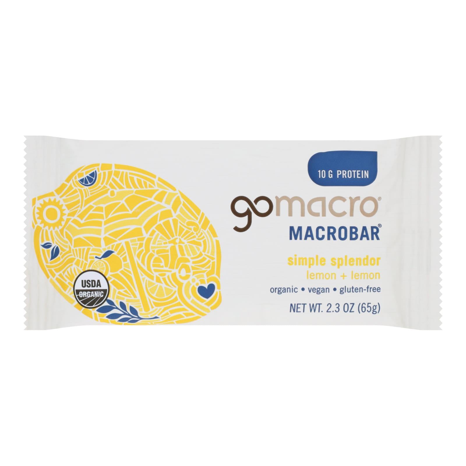 Gomacro - Bars Lemon Protein - Case Of 12-2.3 Oz - GreatEagleInc