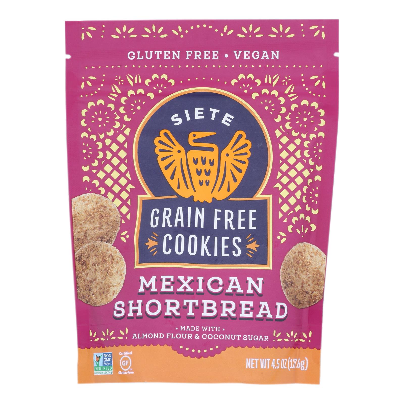 Siete - Cookie Mexican Shortbread - Case Of 10-4.5 Oz - GreatEagleInc